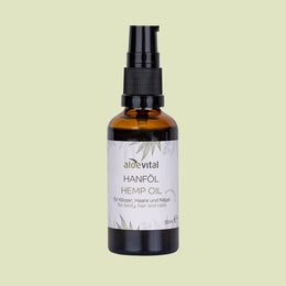 Hanföl mit Hanfsamenöl für Körper, Haare und Nägel