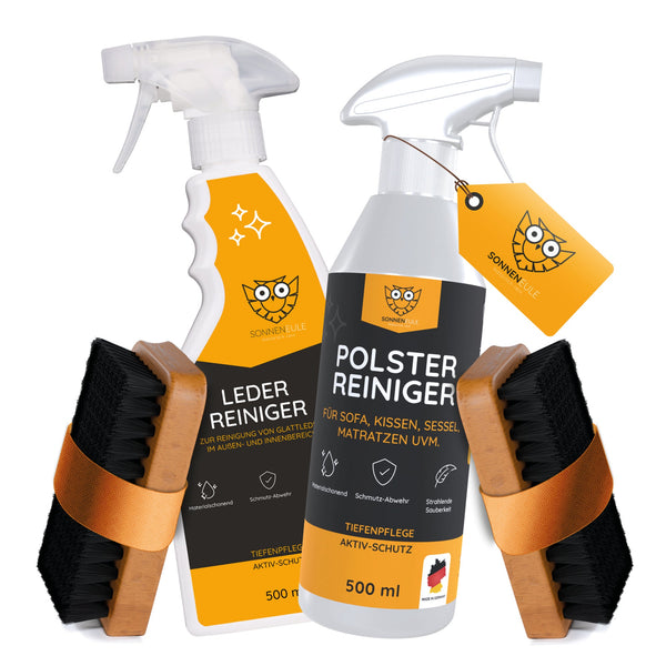 Sonneneule Leder- & Polster-Reinigungs-Set — Sauberkeit für Leder & Textilien
